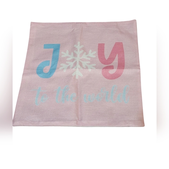 Pink Theme Christmas Pillow Covers NWOT - Picture 2 of 4